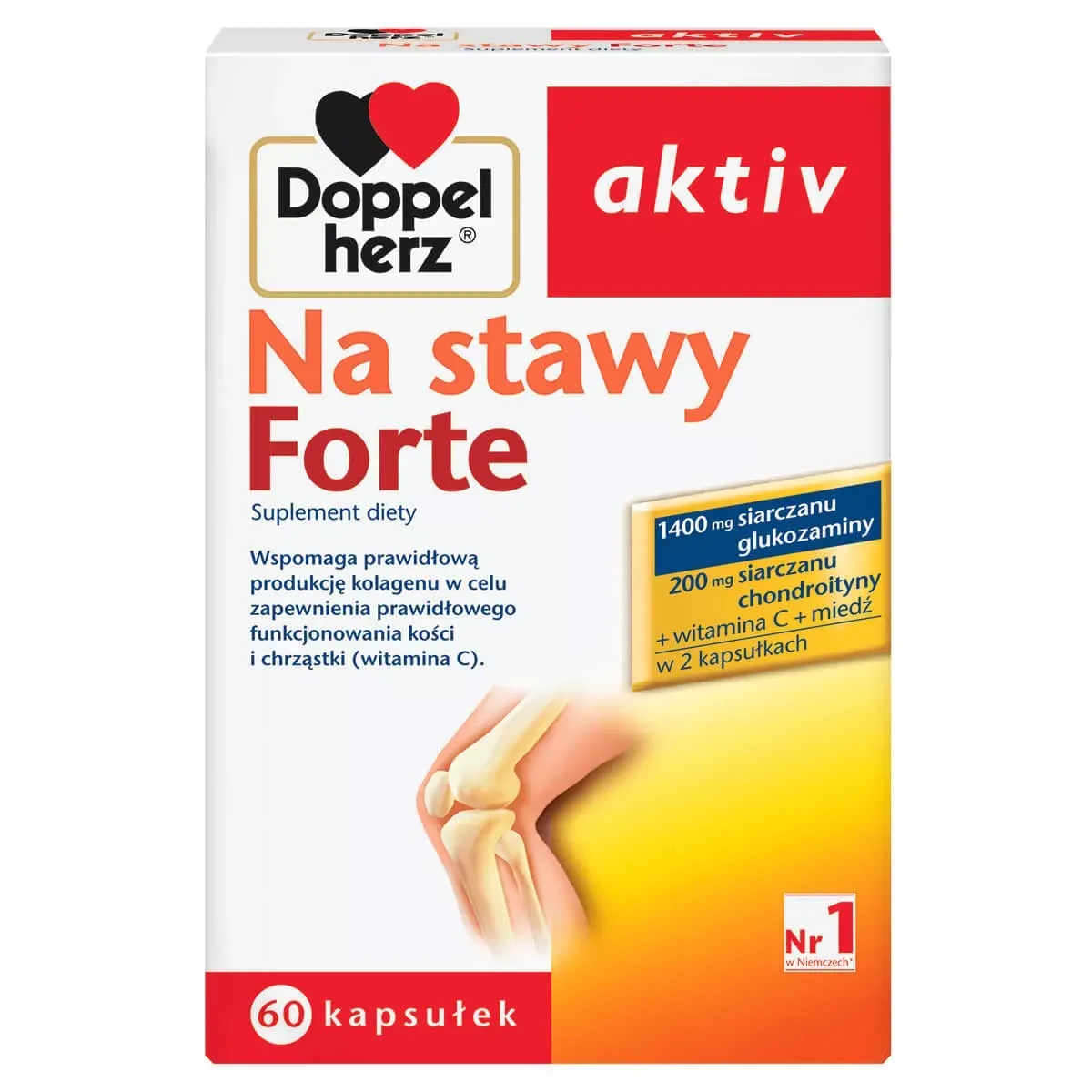 DOPPELHERZ AKTIV NA STAWY FORTE 60 kapsułek