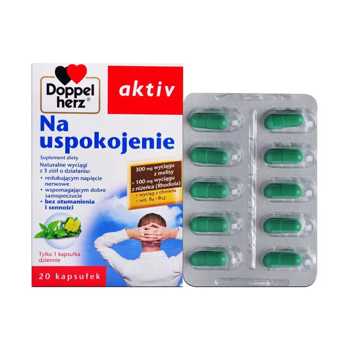 DOPPELHERZ AKTIV NA USPOKOJENIE 20 kapsułek