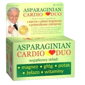 ASPARAGINIAN CARDIO DUO: 50 tabletek