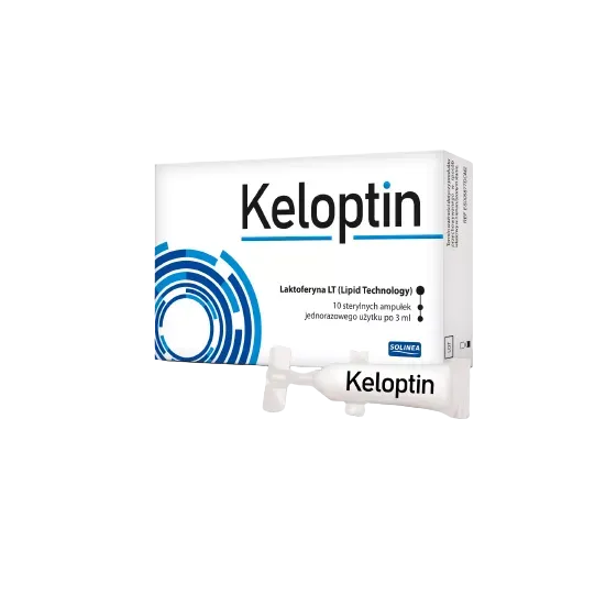 KELOPTIN 10 sterylnych ampułek po 3 ml krem