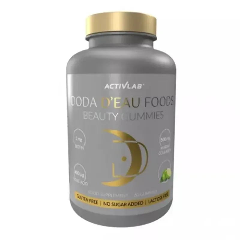 DODA D'EAU FOODS BEAUTY GUMMIES ŻELKI 60 sztuk smak cytrynowo-limonkowy