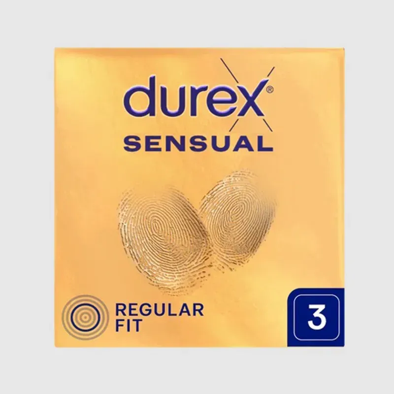 DUREX SENSUAL REGULAR FIT PREZERWATYWY LATEKSOWE 3 sztuki