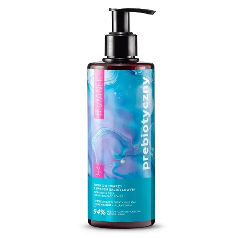 VIANEK PREBIOTYCZNY TONIK DO TWARZY Z KWASEM SALICYLOWYM 300 ml