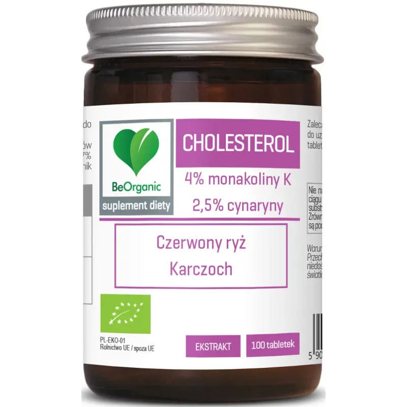 BEORGANIC CHOLESTEROL BIO 400mg x 100 tabletek
