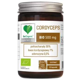 BEORGANIC CORDYCEPS BIO ekstrakt 30/7/0,5, 500mg x 50 kapsułek