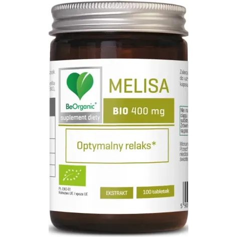 BEORGANIC MELISA BIO 400mg x 100 tabletek
