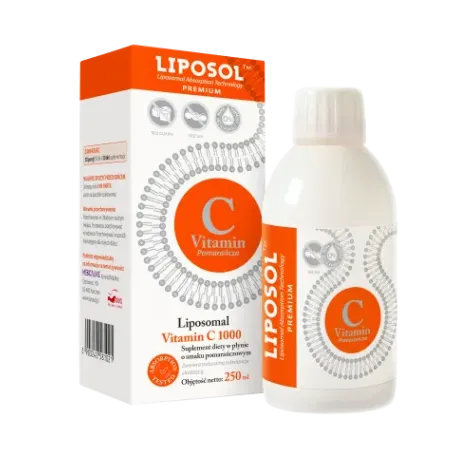 LIPOSOMALNA WITAMINA C 250ml smak pomarańczowy