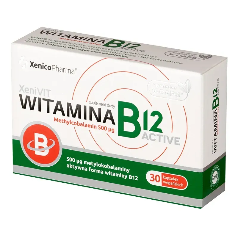 XENIVIT WITAMINA B12 ACTIVE 30 kapsułek
