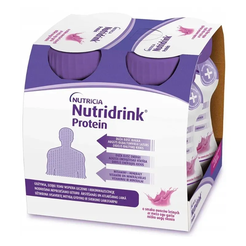 NUTRIDRINK PROTEIN SMAK OWOCÓW LEŚNYCH 4 x 125 ml