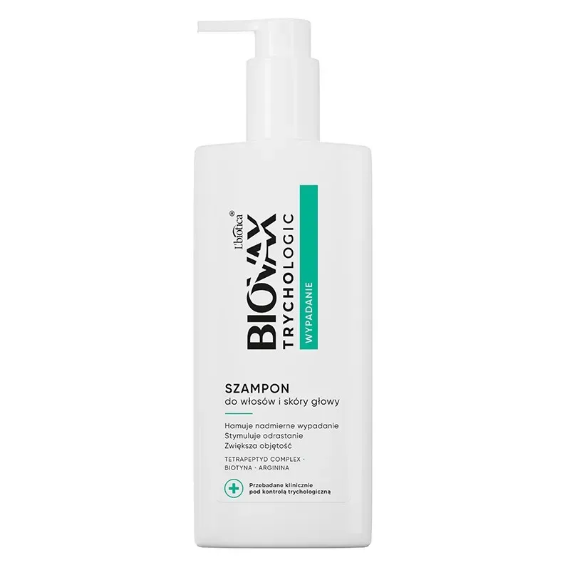 L'BIOTICA BIOVAX Trychologic Wypadanie Szampon do włosów i skóry głowy 200 ml
