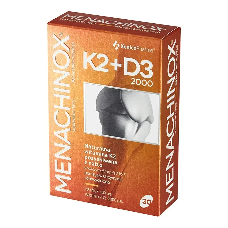 MENACHINOX K2 + D3 2000 j.m. 30 kapsułek