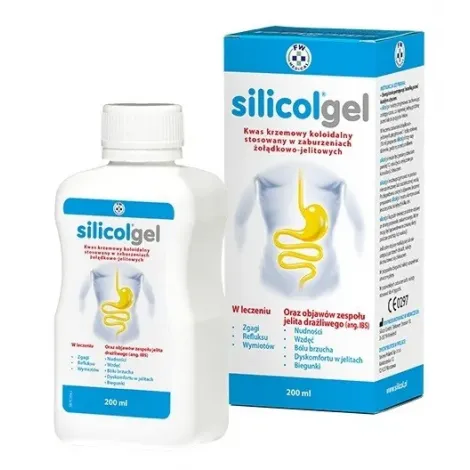 SILICOLGEL ŻEL NA ZABURZENIA ŻOŁĄDKOWO-JELTOWE, IBS 200 ml