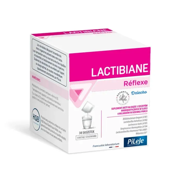 PILEJE LACTIBIANE REFLEXE dziecko 30 saszetek