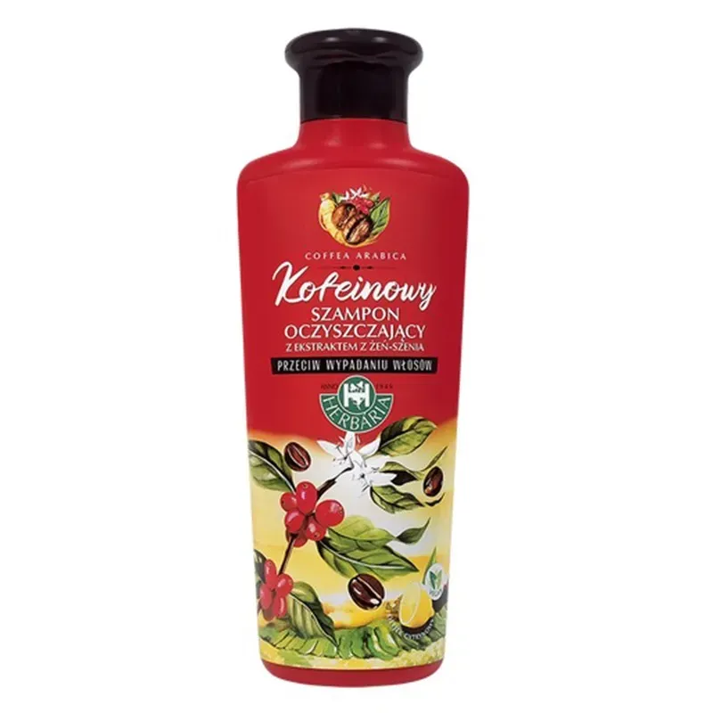 HERBARIA BANFI KOFEINOWY SZAMPON DO WŁOSÓW OCZYSZCZAJĄCY Z EKSTRAKTEM Z ŻEŃ-SZENIA 250 ml