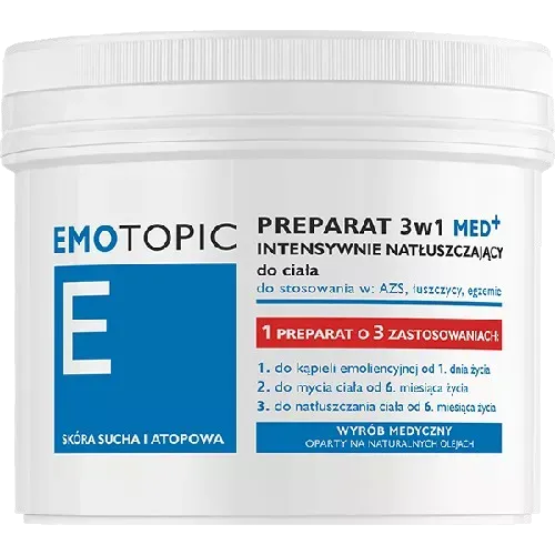 EMOTOPIC PREPARAT 3w1 INTENSYWNIE NATŁUSZCZAJĄCY MED+ do ciała 500 g