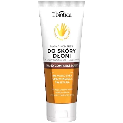 L'BIOTICA Maska-kompres: do skóry dłoni ze skłonnością: do przebarwień 75 ml