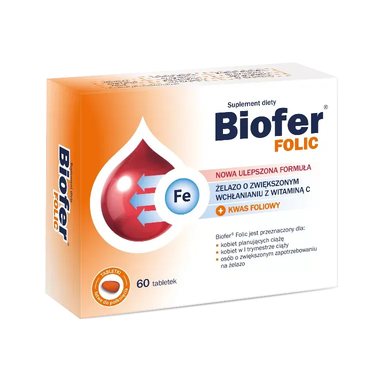 BIOFER FOLIC 60 tabletek