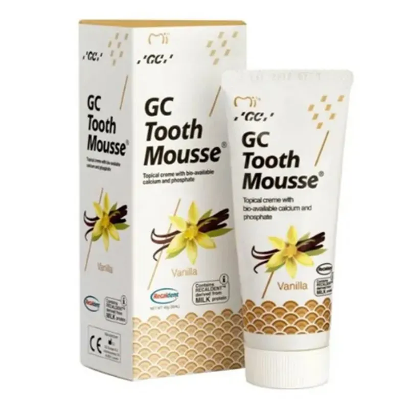 GC TOOTH MOUSSE PASTA DO ZĘBÓW BEZ FLUORU SMAK WANILIOWY 35 ml