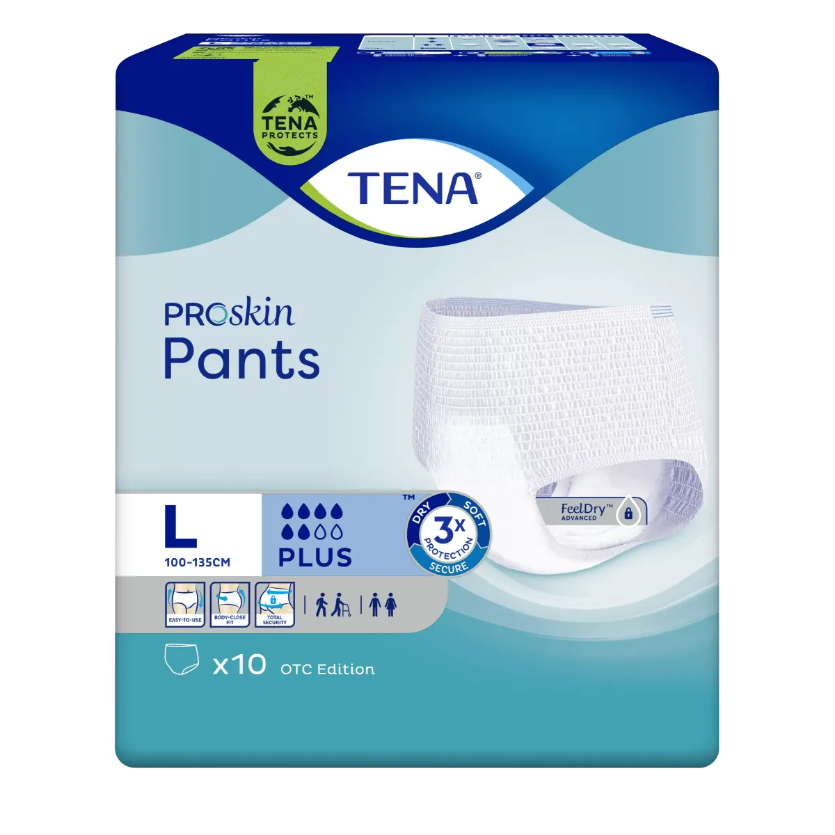 TENA Pants ProSkin Plus L x 10 szt.