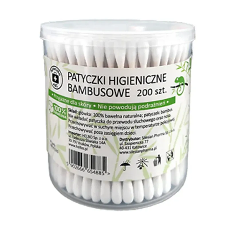 APTECZKA ABC PATYCZKI HIGIENICZNE BAMBUSOWE 200 sztuk