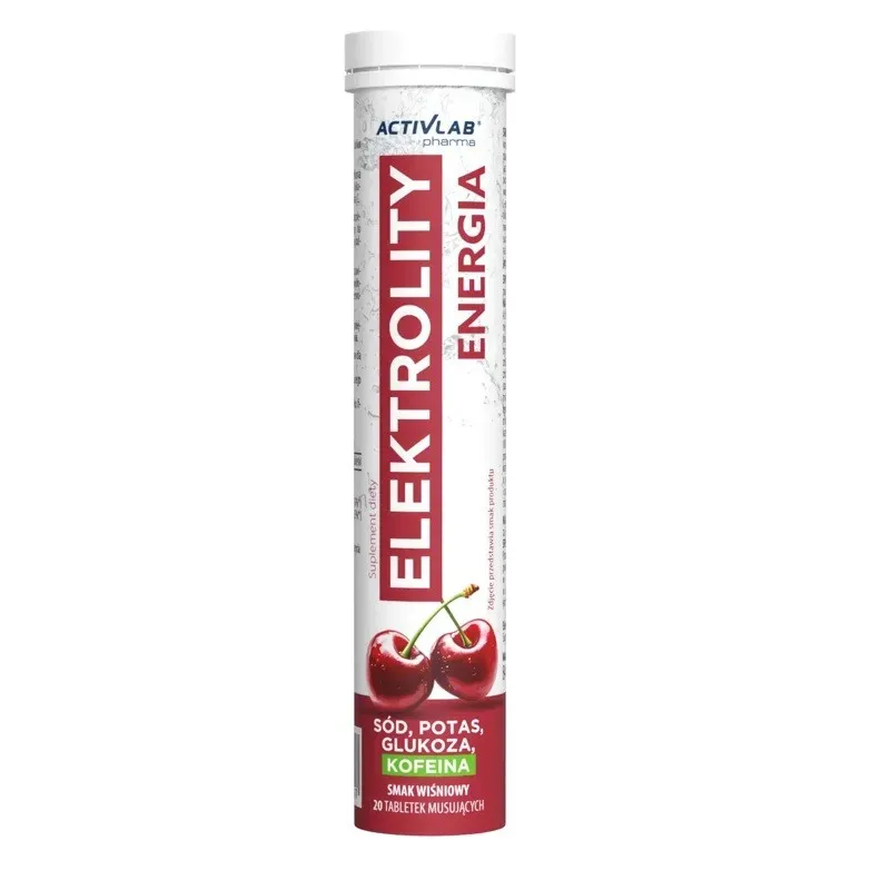 ELEKTROLITY ENERGIA smak wiśniowy 20 tabletek musujących
