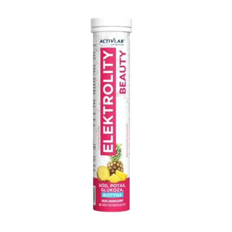 ELEKTROLITY BEAUTY smak ananasowy 20 tabletek musujących