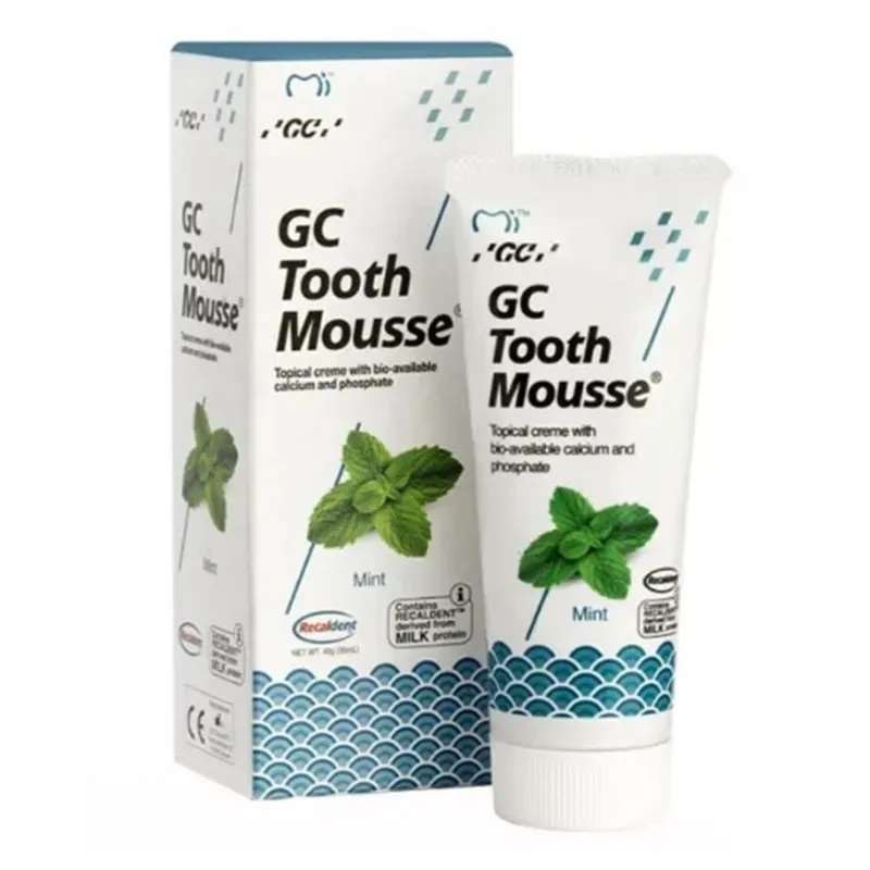 GC TOOTH MOUSSE PASTA DO ZĘBÓW BEZ FLUORU SMAK MIĘTOWY 35 ml