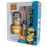MINIONS ZESTAW DO MYCIA ZĘBÓW DLA DZIECI szczoteczka elektryczna