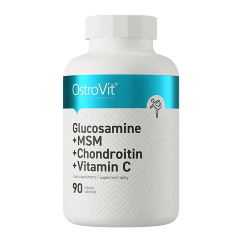 OSTROVIT GLUKOZAMINA + MSM + CHONDROITYNA + WITAMINA C 90 tabletek