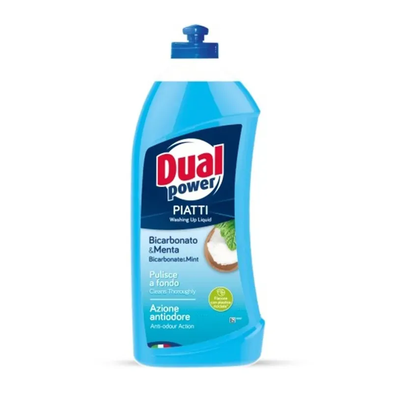 DUAL POWER SODA OCZYSZCZONA + MIĘTA (BICARBONATO E MENTA) PŁYN DO MYCIA NACZYŃ 1 litr