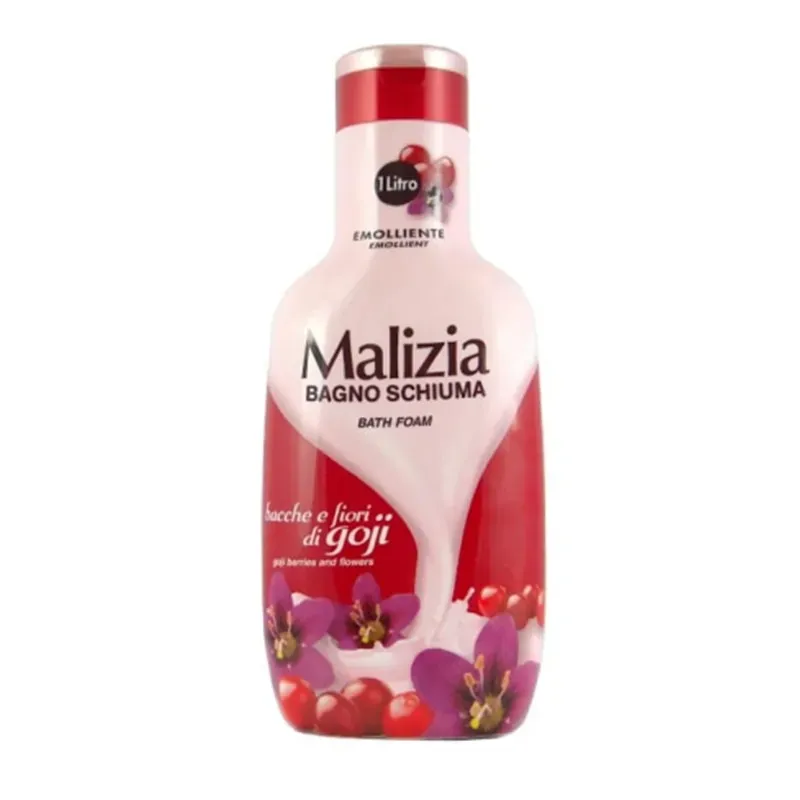 MALIZIA PŁYN DO KĄPIELI BACCHE E FIORI DI GOJI (JAGODY GOJI I KWIATY) 1 litr