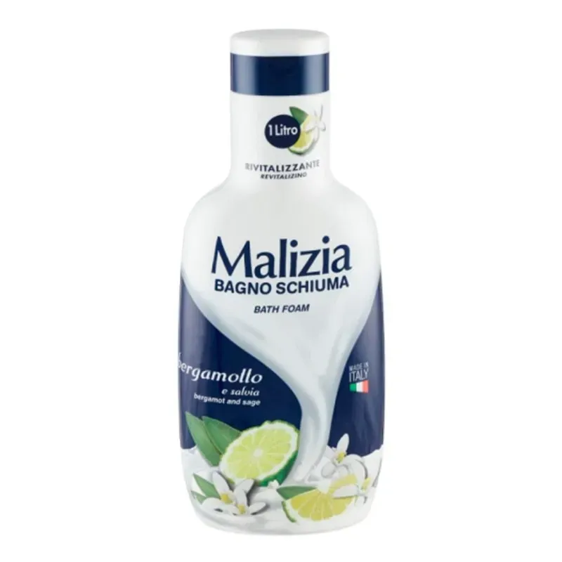MALIZIA PŁYN DO KĄPIELI BERGAMOTTO E SALVIA (BERGAMOTA) 1 litr
