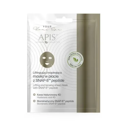 APIS Liftingująca i napinająca maska w płacie z SNAP-8 MT peptide 20 g