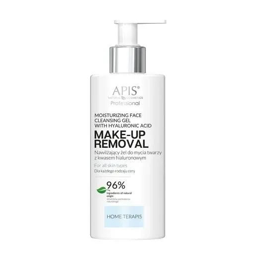 APIS MAKE-UP REMOVAL Nawilżający żel do mycia twarzy z kwasem hialuronowym 300 ml