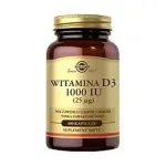 SOLGAR WITAMINA D3 1000 IU (25 µg) 100 kapsułek