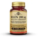 SOLGAR SELEN 200 mcg ZWIĄZANY Z DROŻDŻAMI 50 tabletek