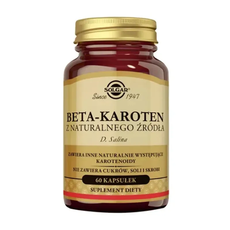 SOLGAR BETA-KAROTEN Z NATURALNEGO ŹRÓDŁA (OCEANIC BETACARO) 60 kapsułek