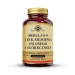 SOLGAR OMEGA 3-6-9 Z RYB, SIEMIENIA LNIANEGO I OGÓRECZNIKA 60 kapsułek