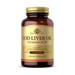 SOLGAR COD LIVER OIL + WITAMINA A&D (OLEJ Z WĄTROBY Z DORSZA) 100 kapsułek