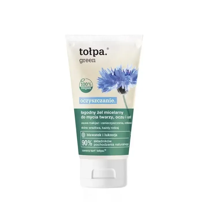 TOŁPA GREEN Łagodny żel micelarny do mycia twarzy 150ml