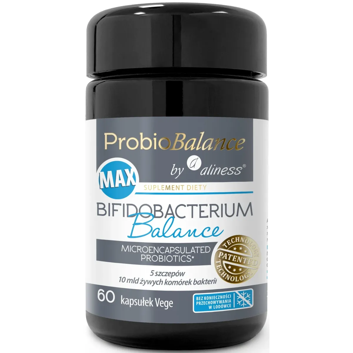 ALINESS PROBIOBALANCE PROBIOTYK MAX BIFIDOBACTERIUM BALANCE 10 mld. 60 kapsułek