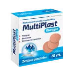 MULTIPLAST WODOODPORNE PLASTRY Z OPATRUNKIEM OKRĄGŁE 20 SZT.