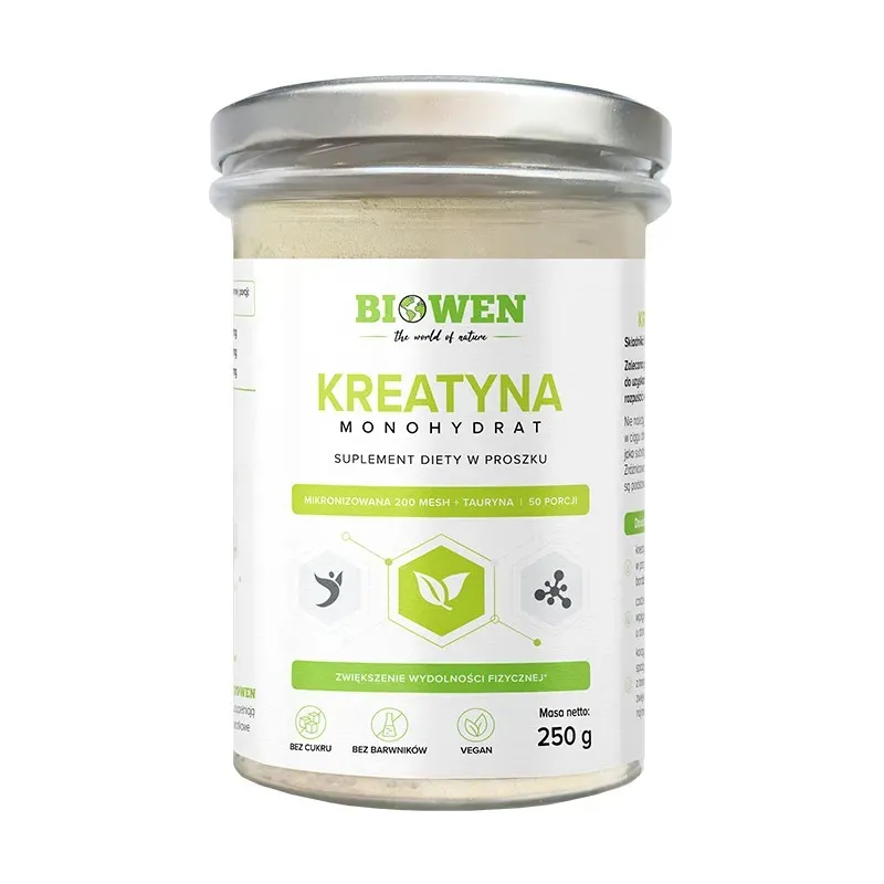 BIOWEN KREATYNA MONOHYDRAT MIKRONIZOWANA 200 MESH 250 g