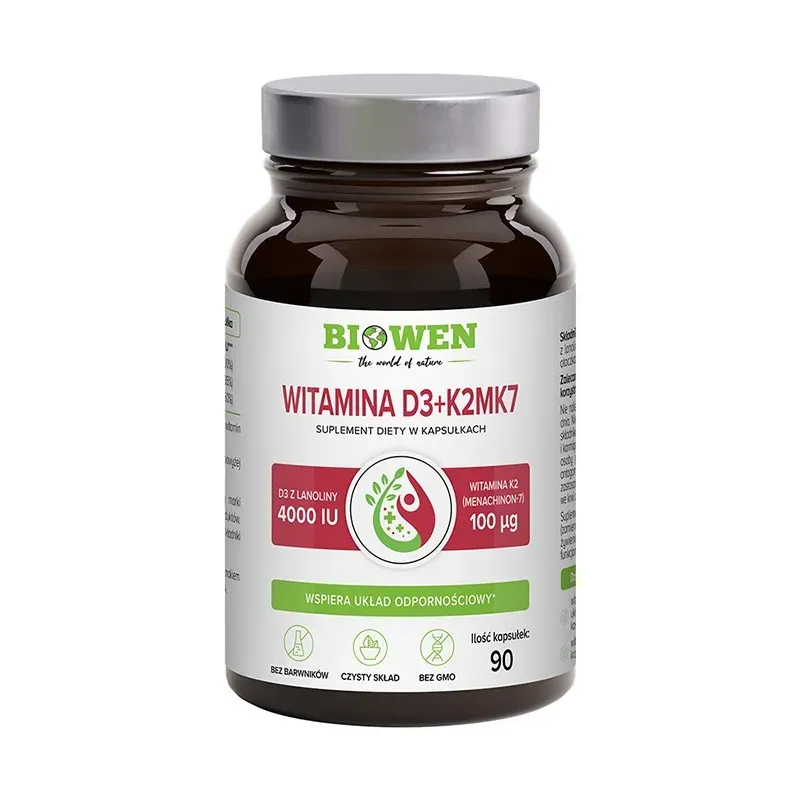 BIOWEN WITAMINA D3 + K2 90 kapsułek