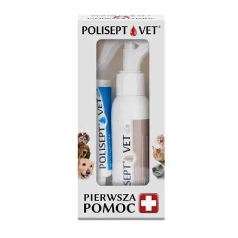 POLISEPT VET PIERWSZA POMOC APTECZKA DLA PSA I KOTA 1 zestaw
