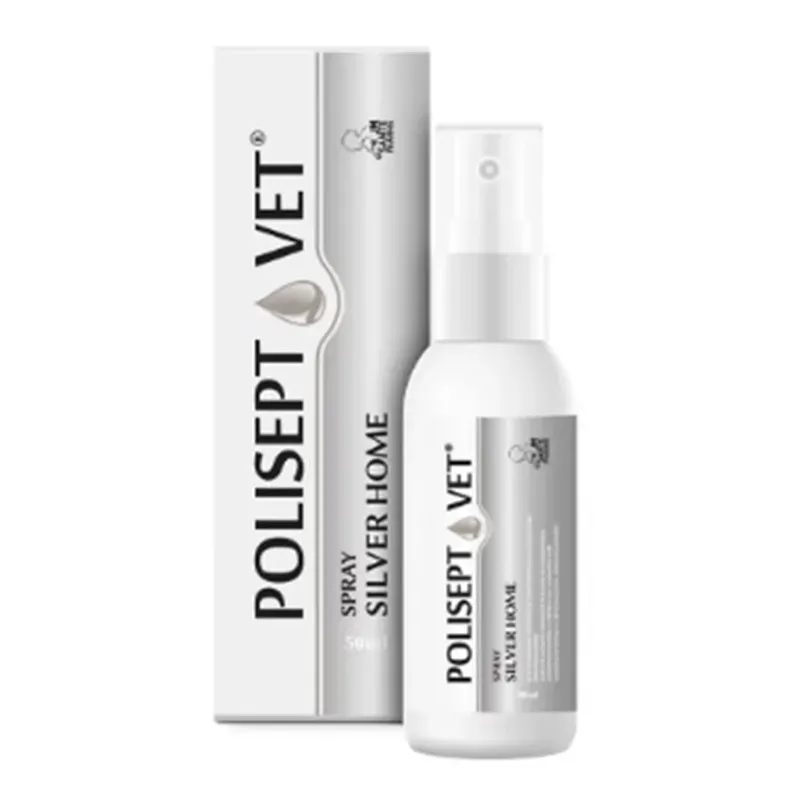 POLISEPT VET SPRAY SILVER HOME SPRAY NA RANY DLA PSA I KOTA 50 ml