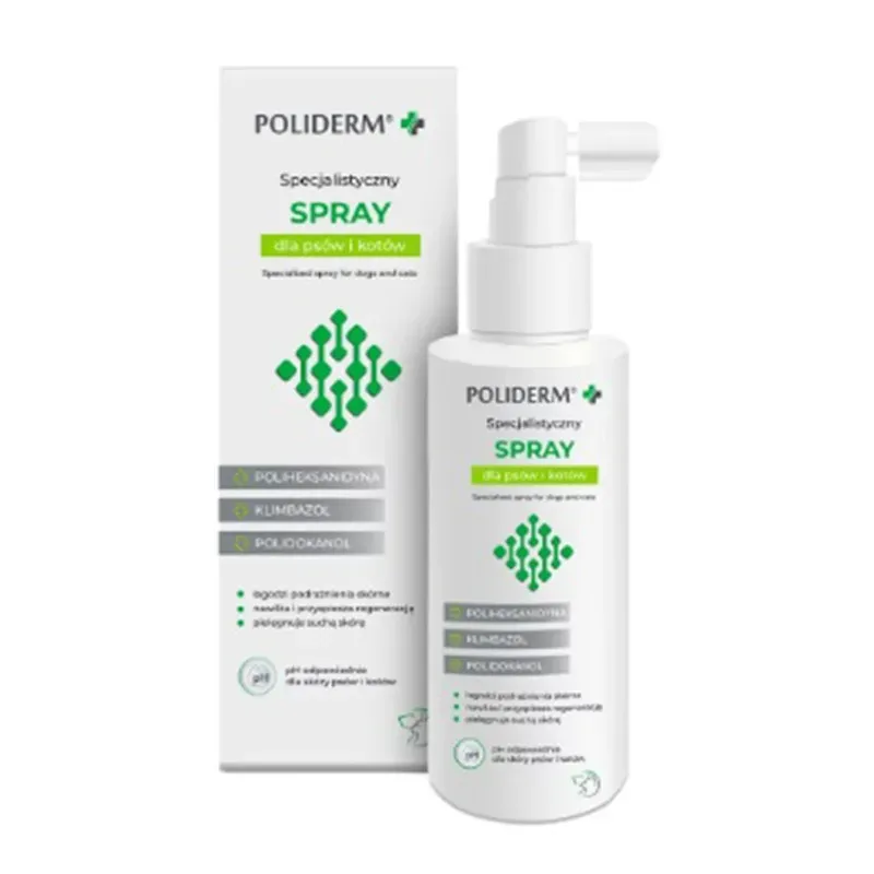 POLIDERM SPECJALISTYCZNY SPRAY DLA PSÓW I KOTÓW 100 ml