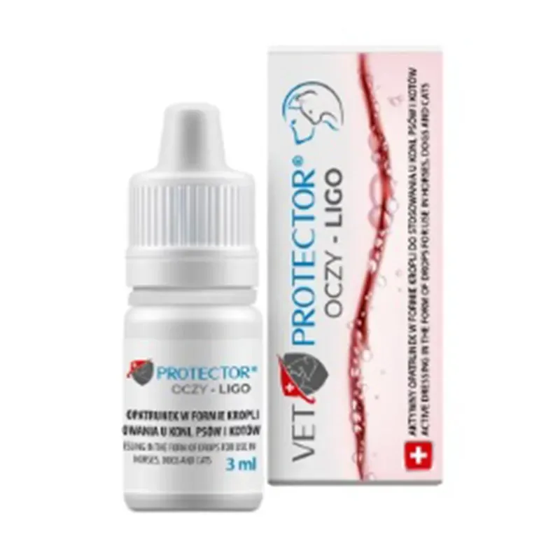 VET PROTECTOR OCZY – LIGO KROPLE DO OCZU DLA PSA I KOTA 3 ml