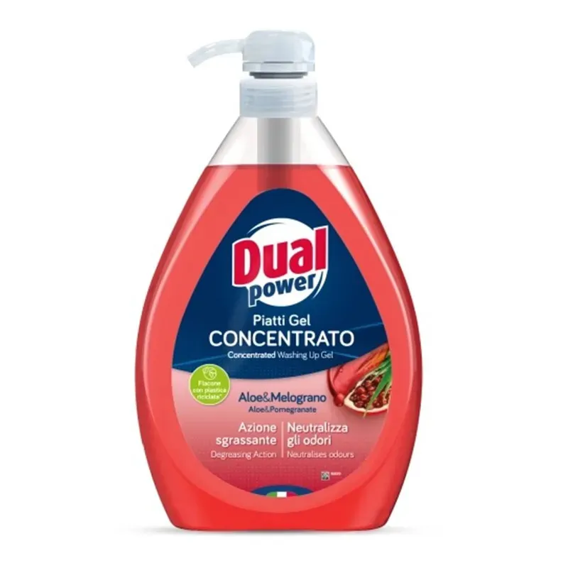 DUAL POWER ALOES I GRANAT PŁYN DO MYCIA NACZYŃ - KONCENTRAT 1 litr
