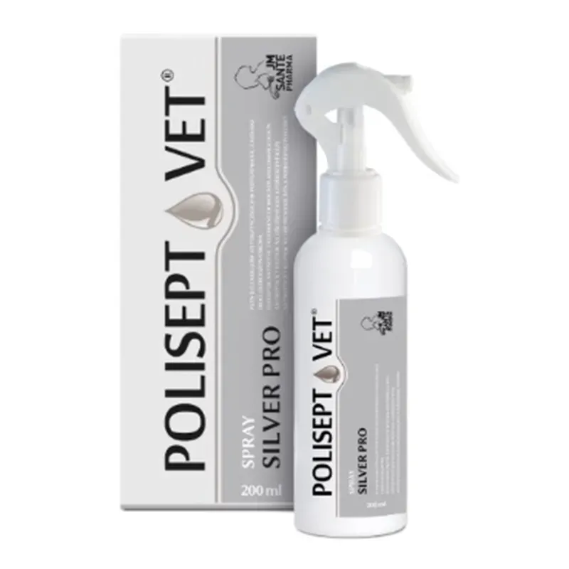 POLISEPT VET SPRAY SILVER PRO SPRAY NA RANY DLA PSA I KOTA 200 ml